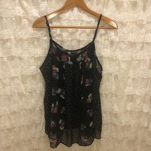Torrid Black Floral Camisole Blouse Size 2